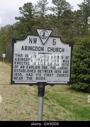 ABINGTON Kirche dies ist die dritte Kirche Abingdon Pfarrkirche und wurde im Jahre 1755 auf dem Gelände einer früheren errichtet. Die Pfarrei Stockfoto