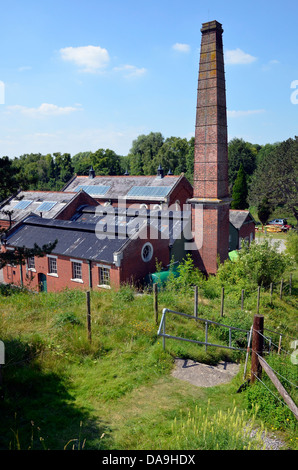 Reichskolonialamtes Water Works, eine erhaltene Edwardian Pumpstation in Hampshire Stockfoto