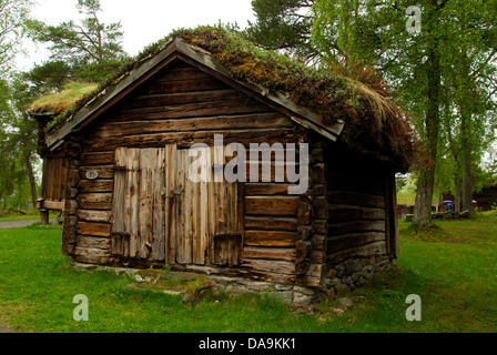 Traditionelles norwegisches Haus, Schimmel, Norwegen. Stockfoto