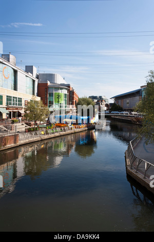 Das Oracle Einkaufszentrum in der Stadt Reading, Berkshire, England, GB, Großbritannien Stockfoto