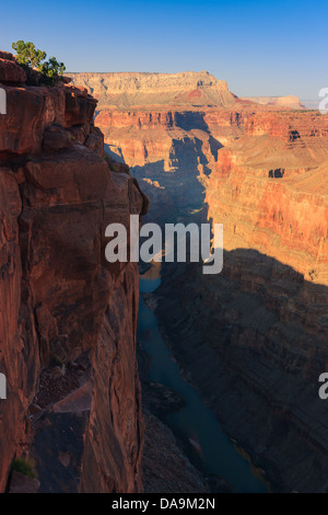 Sonnenaufgang am Grand Canyon N.P North Rim mit dem Blick von Toroweap, Arizona, USA Stockfoto