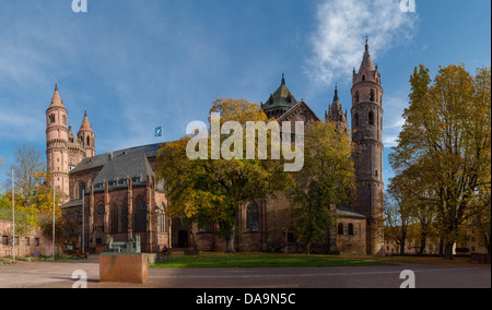 Deutschland, Europa, Rheinland Pfalz, Worms, Kathedrale, Kirche, Kloster, Wald, Holz, Bäume, Herbst, Stockfoto