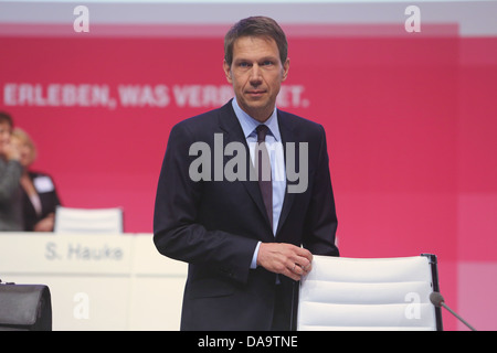 Deutsche Telekom-CEO René Obermann, Hauptversammlung, Lanxess Arena, Köln, 17.05.2013. Stockfoto