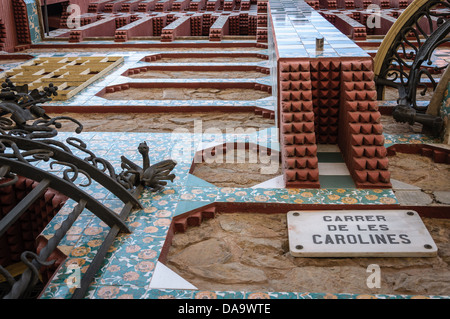 Casa Vicens, modernistisches Meisterwerk von Antoni Gaudi. Barcelona, Spanien. Stockfoto