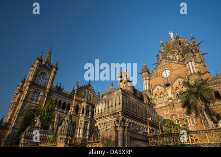 Dadabhai Naoroji, Indien, Süd-Indien, Asien, Maharastra, Mumbay, Bombay, Stadt, Terminal, Victoria Station, Chatrapati Shivaji, ar Stockfoto