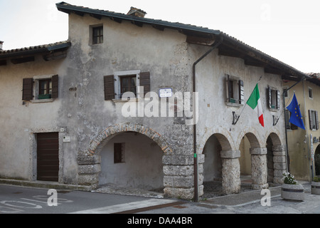 Haus des Jahres 1400, S. Daniele del Friuli, Italien Stockfoto