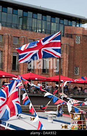 Stratford-upon-Avon River Festival Union Jack 2013 Stockfoto