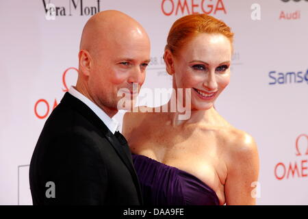 Das Schauspielerpaar Christian Berkel Und Andrea Sawatzki Kommen bin Samstag (15.01.2011) Zum 38. Deutschen Filmball in Den Bayerischen Hof in München (Oberbayern). Foto: Tobias Hase Dpa/lby Stockfoto