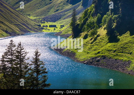 Fälensee, Schweiz, Europa, Kanton Appenzell Innerrhoden, Alpstein, Alm, See, Bergsee Stockfoto