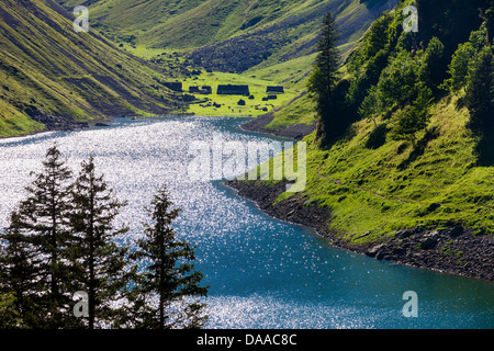 Fälensee, Schweiz, Europa, Kanton Appenzell Innerrhoden, Alpstein, Alm, See, Bergsee Stockfoto