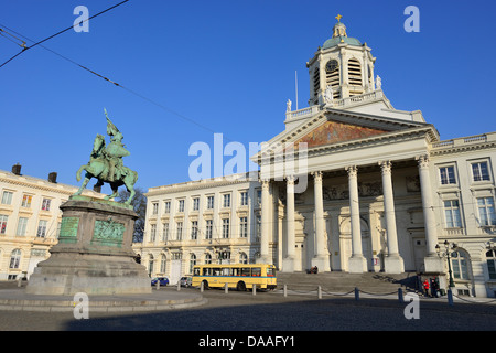 Belgien, Belgien, Brüssel, Bruxelles, Kirche St. Jacques-Sur-Coudenberg, Europa, Godfrey von Bouillon, verdeutlicht, platzieren Sie Ro Stockfoto