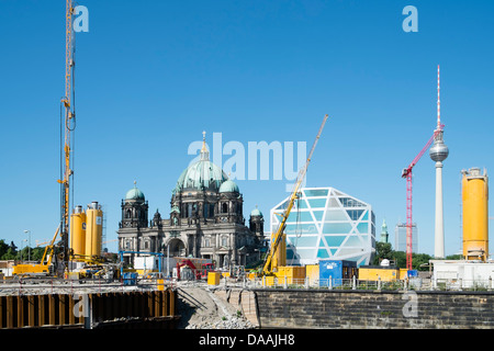 Große Bauvorhaben auf der Museumsinsel oder Museumsinsel in Mitte Berlin Deutschland Stockfoto