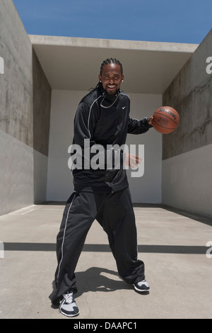 LOS ANGELES, CA-Juni 06: Ronny Turiaf spielen Basketball in Los Angeles, Kalifornien, USA am 6. Juni 2007. Stockfoto