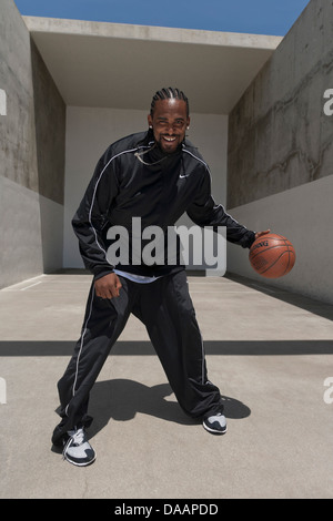 LOS ANGELES, CA-Juni 06: Ronny Turiaf spielen Basketball in Los Angeles, Kalifornien, USA am 6. Juni 2007. Stockfoto