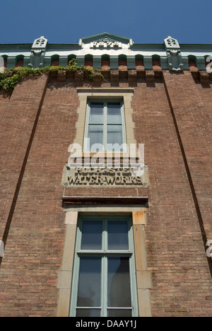 Fassade des Rochester Wasserwerk. Stockfoto