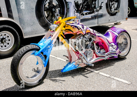 Ein Konzept Motorrad auf ein lokales Ereignis in Sarasota FL Stockfoto