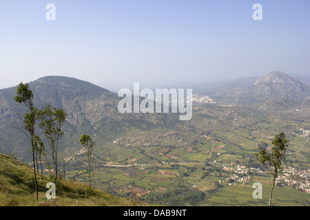 Name: Landschaft Lage: Nandi Hügel, Karnataka, Indien Stockfoto