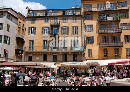 Setzen Sie Rossetti schöne alte Center Restaurant Französisch Riviera Côte d ' Azur Frankreich Stockfoto