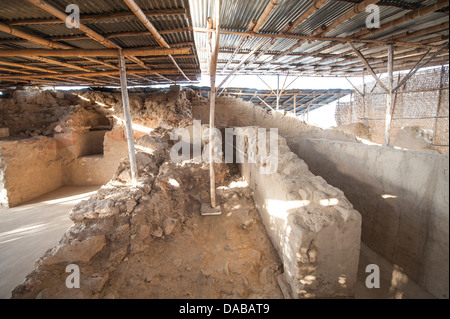 Die alten Tucume archäologischen Komplex und Königliche Gräber Website Museum in der Nähe von Chiclayo, Peru. Stockfoto