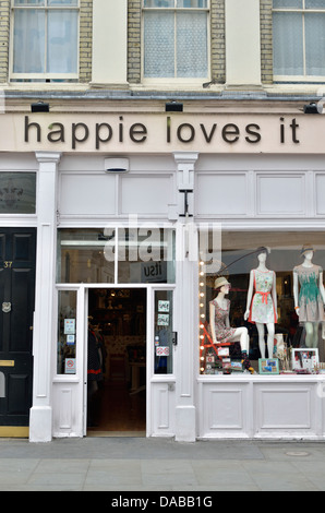 Happie liebt es Fashion Boutique im Theatre Royal Drury Lane, Covent Garden, London, UK. Stockfoto
