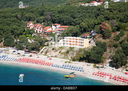 Valtos Strand, Parga, Epirus, Griechenland, Europa Stockfoto