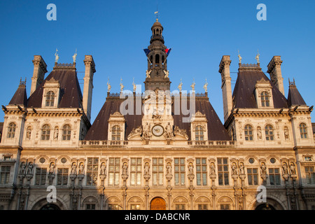 Reich verzierte Hôtel de Ville (erbaut 1628 - 1892 umgebaut), Paris Frankreich Stockfoto