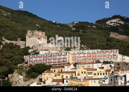 Alten maurischen Burg in Gibraltar Stockfoto