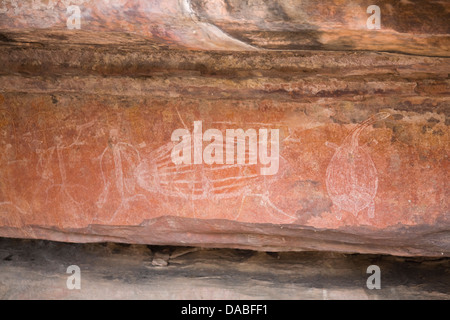 Ubirr im kakadu-Nationalpark, Northern Territory, Australien Stockfoto