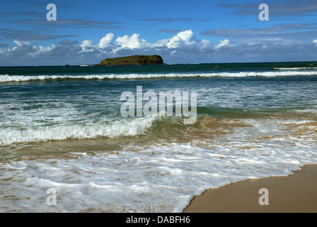 Fingal Kopf und Cook Island, New-South.Wales, Australien. Stockfoto