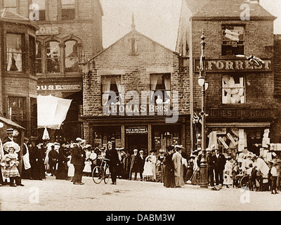 Elland Cross frühen 1900er Jahren Stockfoto