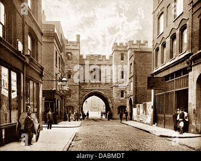 Clerkenwell St. John Gate London 1900 Stockfoto