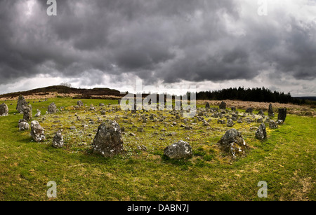 Beaghmore Bronzezeit Stein Kruege, Ausrichtungen und Cairns in der Grafschaft Tyrone, Nordirland, Vereinigtes Königreich Stockfoto