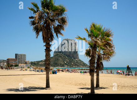 CALPE ODER CALP COSTA BLANCA SPANIEN IN DER NÄHE VON ALICANTE ESPANA Stockfoto