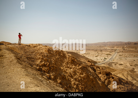 Wüstenlandschaft im Negev Region, Israel, Nahost Stockfoto