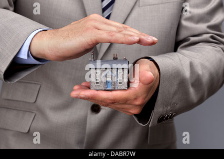 Schützen Sie Ihr Haus Stockfoto