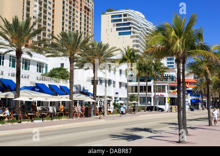 Ocean Boulevard, Fort Lauderdale, Florida, Vereinigte Staaten von Amerika, Nordamerika Stockfoto