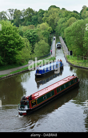 Chirk Aquädukt, Llangollen Kanal, Denbighshire, Wales Stockfoto