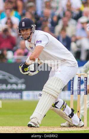 Nottingham, UK. 10. Juli 2013. Englands Kevin Pietersen während Tag eines der ersten Investec Asche Test match bei Trent Bridge Cricket Ground am 10. Juli 2013 in Nottingham, England. Bildnachweis: Mitchell Gunn/ESPA/Alamy Live-Nachrichten Stockfoto