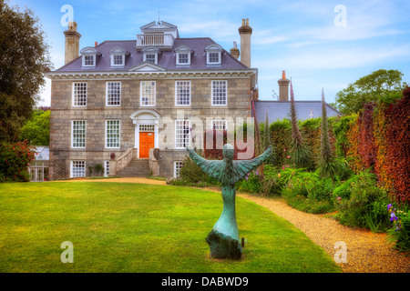 Sausmarez Manor, Guernsey, Großbritannien Stockfoto