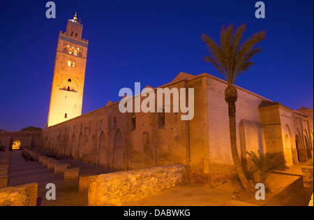 Koutoubia Moschee, UNESCO-Weltkulturerbe, Marrakesch, Marokko, Nordafrika, Afrika Stockfoto