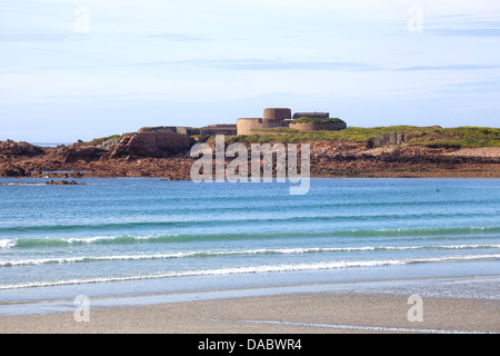 Fort Hommet, Guernsey, Großbritannien Stockfoto