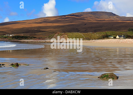 Mulranny Strand auf Clew Bay, County Mayo, Connaught (Connacht), Republik Irland, Europa Stockfoto