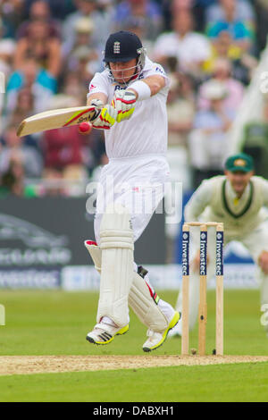 Nottingham, UK. 10. Juli 2013. Englands Ian Bell während Tag eines der ersten Wimper Investec Asche Test match bei Trent Bridge Cricket Ground am 10. Juli 2013 in Nottingham, England. Bildnachweis: Mitchell Gunn/ESPA/Alamy Live-Nachrichten Stockfoto