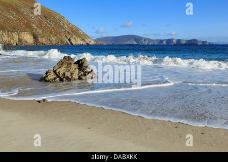 Keem Strand auf Achill Island, County Mayo, Connaught (Connacht), Republik Irland, Europa Stockfoto