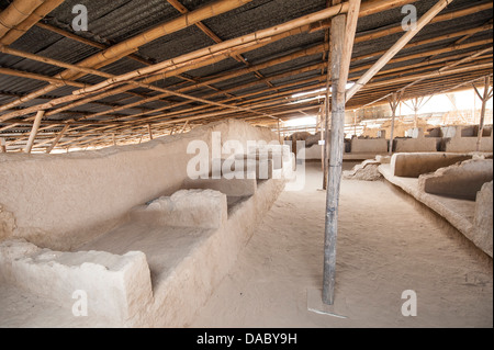 Tucume archäologischen Komplex und Königliche Gräber Website Museum in der Nähe von Chiclayo, Peru, Südamerika Stockfoto