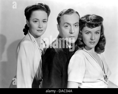HOLD BACK THE DAWN 1941 Paramount Film mit von links: Olivia de Havilland, Charles Boyer, Paulette Goddard Stockfoto