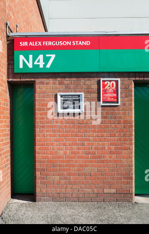 Sir Alex Ferguson stand, Old Trafford, Manchester Stockfoto
