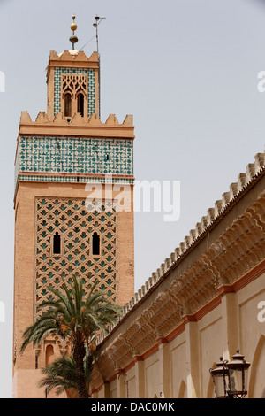 Kasbah Moschee, UNESCO-Weltkulturerbe, Marrakesch, Marokko, Nordafrika, Afrika Stockfoto