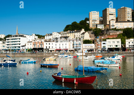 Boote in Torquay Hafen, Torbay, Devon, UK. Stockfoto