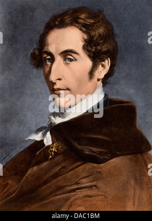 Portrait des Komponisten Carl Maria von Weber. Digital farbige Abbildung Stockfoto